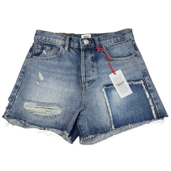 Bdg Pax Patchwork Denim Short Size 28 - Picture 2 of 5